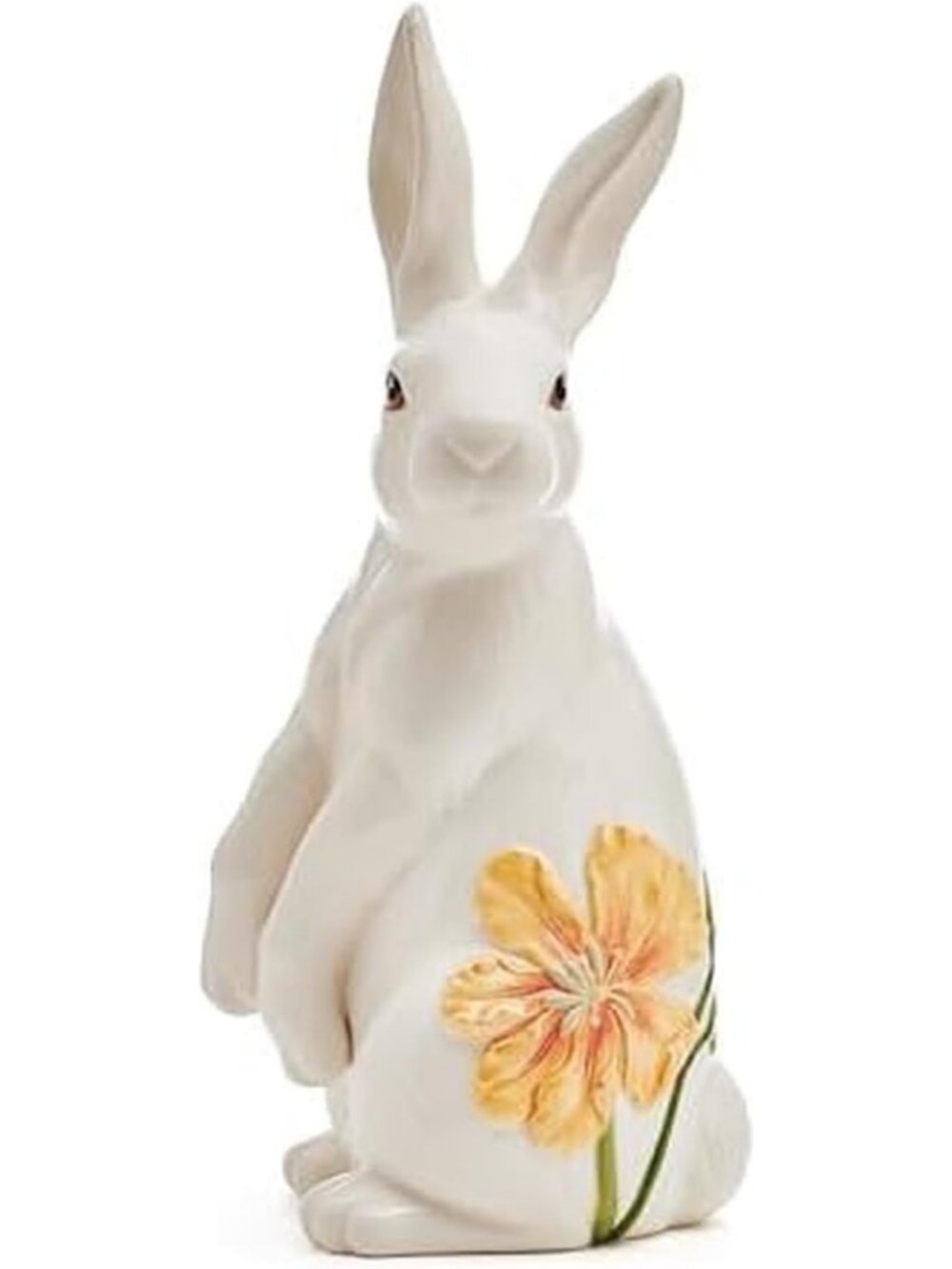 Charming 13.5" Ceramic Rabbit Figurine | Meadow-Inspired Home Decor Accent